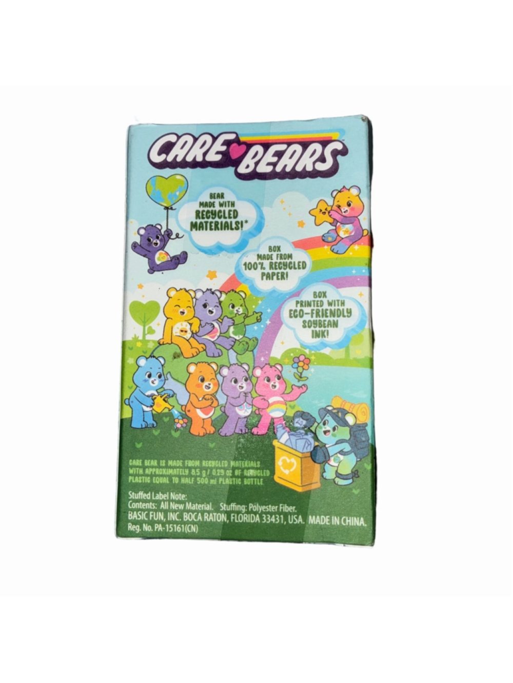 Care Bears I Care Bear Recycling Plush Toy Mini Blue Green NWT - Picture 3 of 4